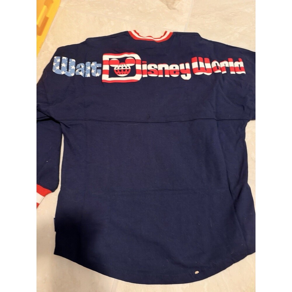 Walt Disney World Americana Spirit Jersey WDW USA Red White Blue Mickey Mouse S